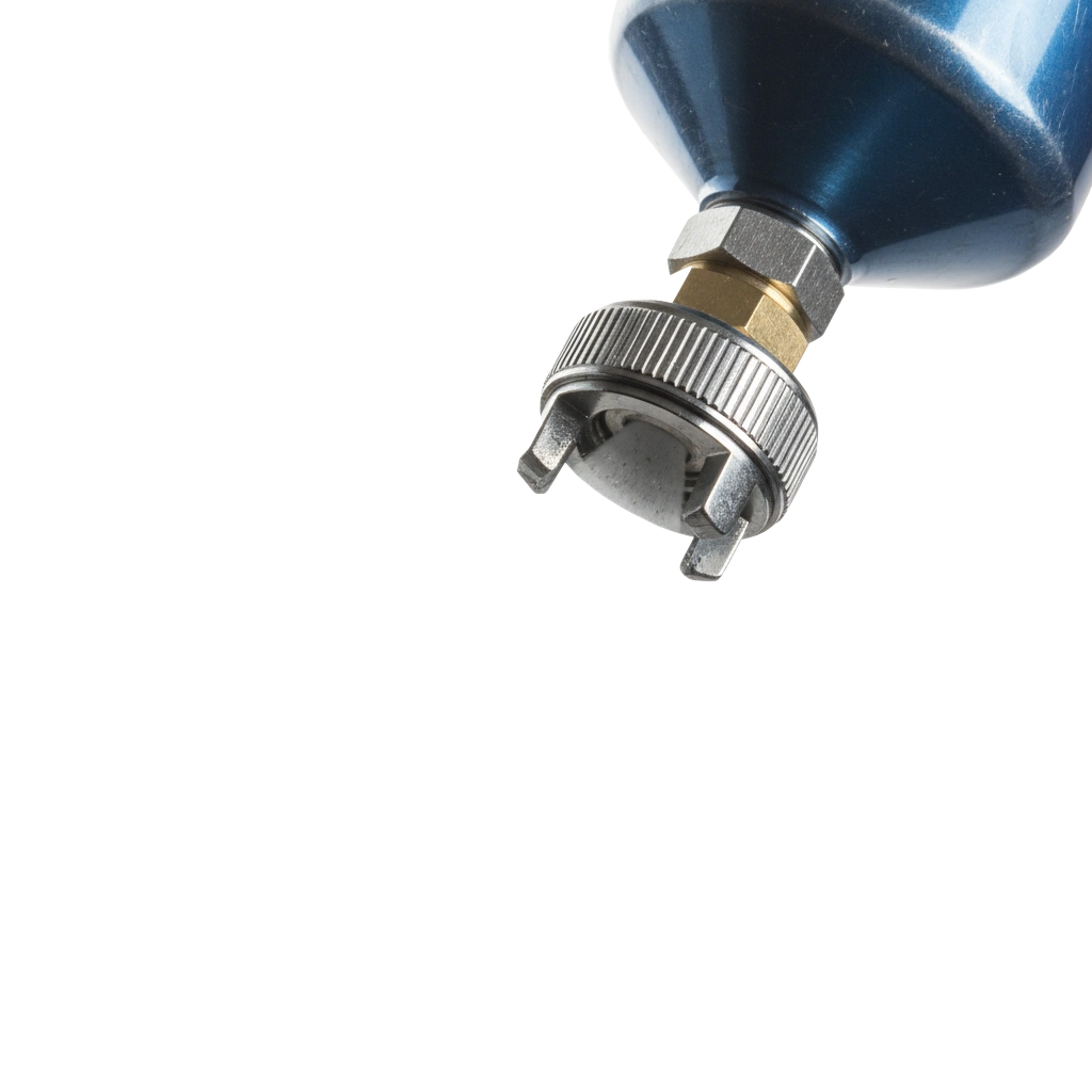 Automotive paint spray gun nozzle